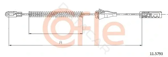 Трос ручника COFLE/TELCO 92.11.5793
