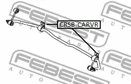 Втулки стабилизатора FEBEST CRSB-CARR