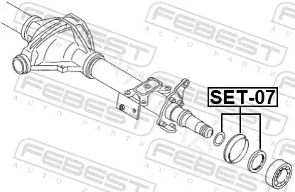 Подшипник ступицы FEBEST SET-007