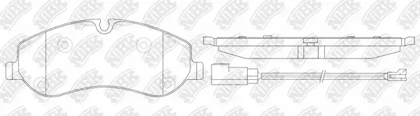 Тормозные колодки NiBK PN0667W