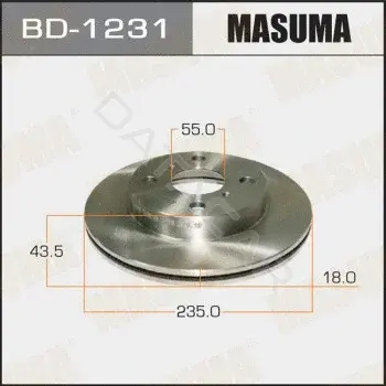 Тормозные диски MASUMA BD-1231