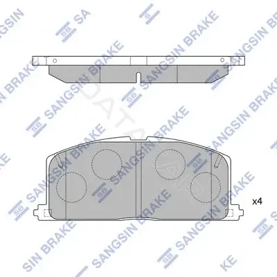 Тормозные колодки Hi-Q SP1105