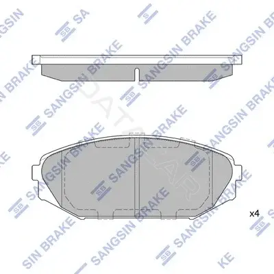 Тормозные колодки Hi-Q SP1271