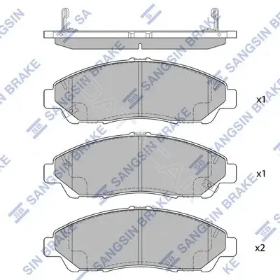 Тормозные колодки Hi-Q SP1452