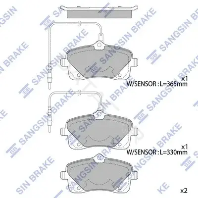 Тормозные колодки Hi-Q SP4052