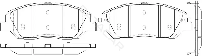 Тормозные колодки SB NAGAMOCHI BP10446