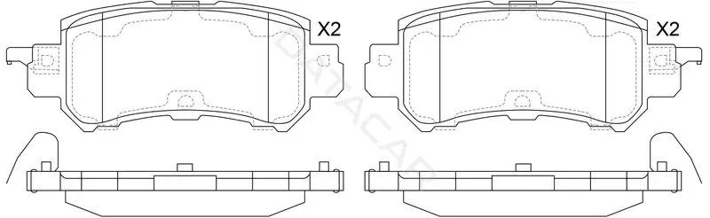 Тормозные колодки SB NAGAMOCHI BP25001