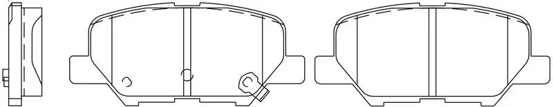 Тормозные колодки SB NAGAMOCHI BP25003