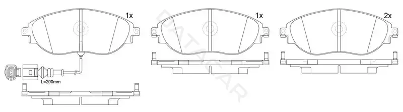 Тормозные колодки SB NAGAMOCHI BP33559W
