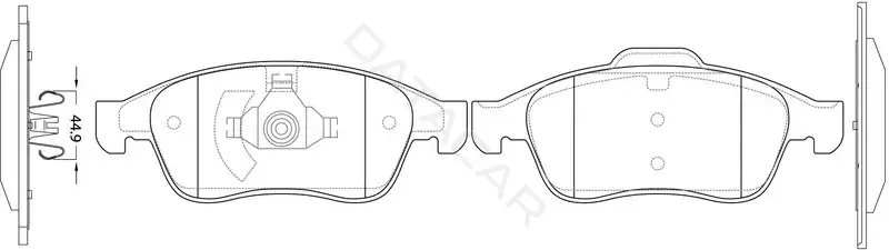 Тормозные колодки SB NAGAMOCHI BP43551