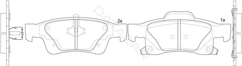 Тормозные колодки SB NAGAMOCHI BP52834