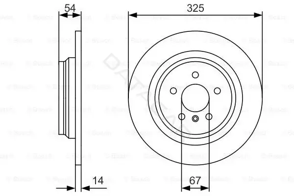 Тормозные диски BOSCH 0986479D10