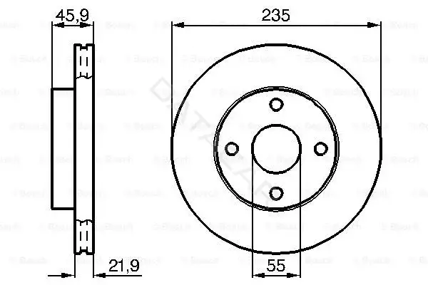 Тормозные диски BOSCH 0986478787
