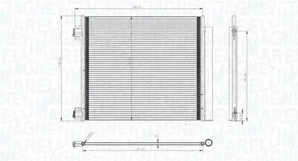Радиатор кондиционера MAGNETI MARELLI 350203832000
