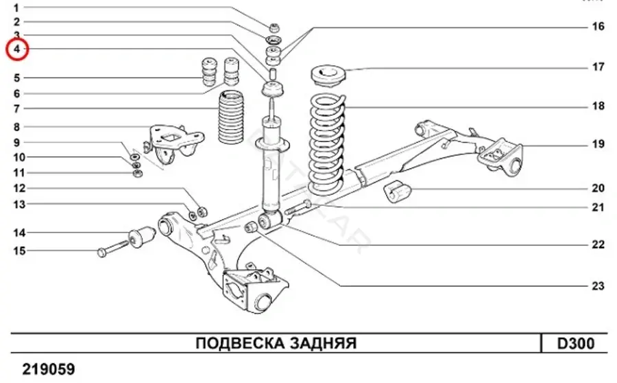 Опора амортизатора LADA 21080291560800
