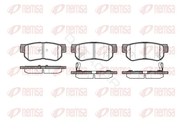 Тормозные колодки REMSA 0746.02