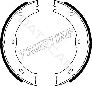 Колодки ручника TRUSTING 052.133
