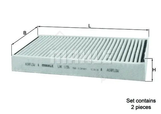 Фильтр салонный KNECHT/MAHLE LAK1156/S