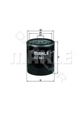 Масляный фильтр KNECHT/MAHLE OC983