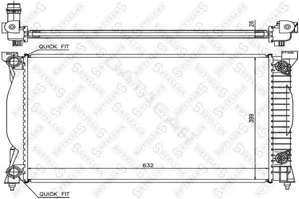 Радиатор охлаждения STELLOX 10-25178-SX