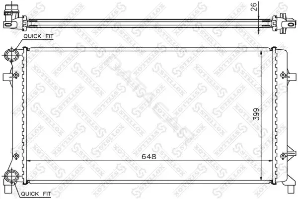 Радиатор охлаждения STELLOX 10-25204-SX