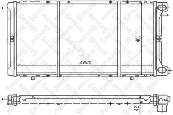 Радиатор охлаждения STELLOX 10-25232-SX