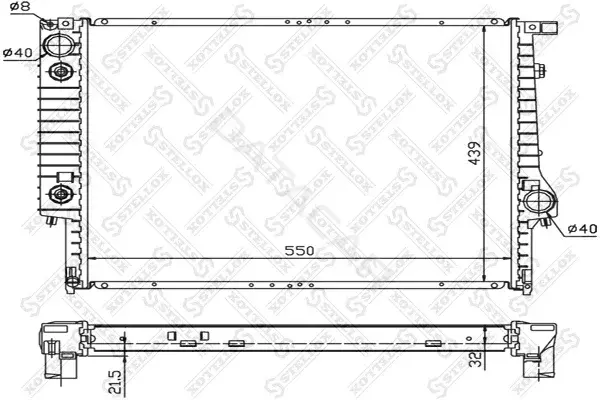 Радиатор охлаждения STELLOX 10-25256-SX