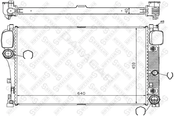 Радиатор охлаждения STELLOX 10-25347-SX