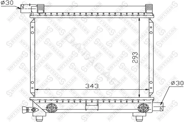 Радиатор охлаждения STELLOX 10-25870-SX