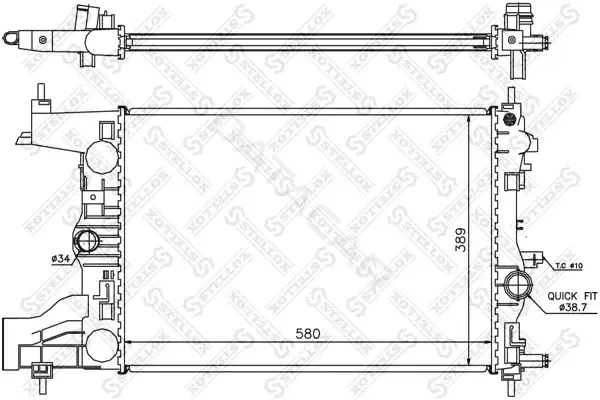 Радиатор охлаждения STELLOX 10-26030-SX