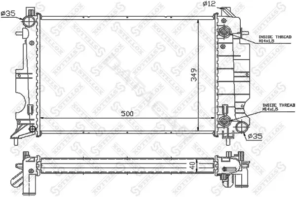 Радиатор охлаждения STELLOX 10-26229-SX