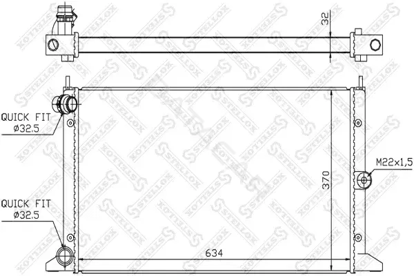 Радиатор охлаждения STELLOX 10-26572-SX