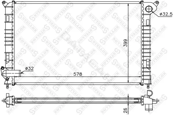 Радиатор охлаждения STELLOX 10-26785-SX