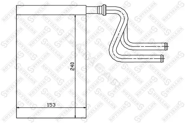 Радиатор печки STELLOX 10-35024-SX
