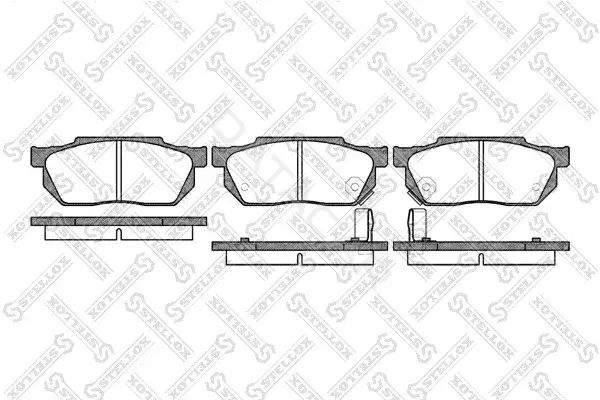 Тормозные колодки STELLOX 204002-SX