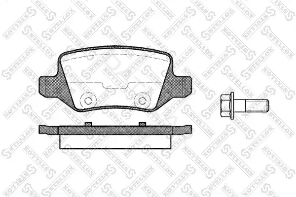 Тормозные колодки STELLOX 829000-SX