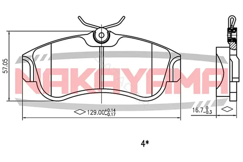 Тормозные колодки NAKAYAMA P0165NY