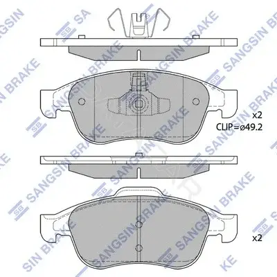 Тормозные колодки Hi-Q SP1390