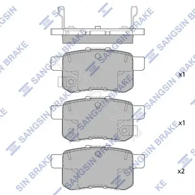 Тормозные колодки Hi-Q SP2103