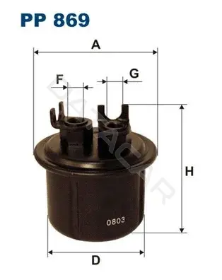 Топливный фильтр FILTRON PP869