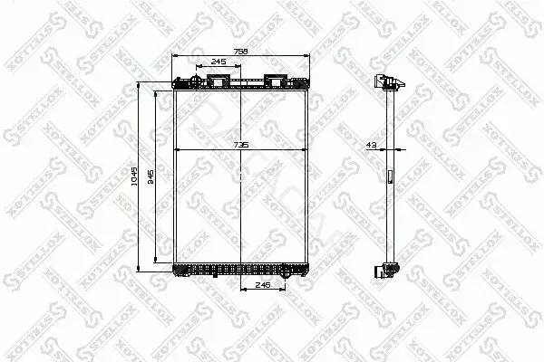 Радиатор охлаждения STELLOX 81-03316-SX