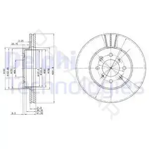 Тормозные диски DELPHI BG2615