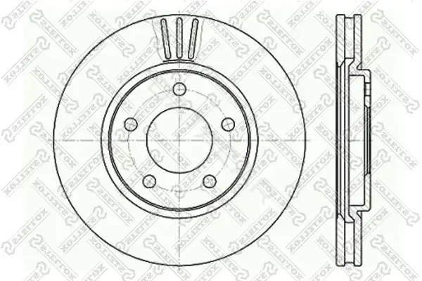 Тормозные диски STELLOX 6020-9313V-SX