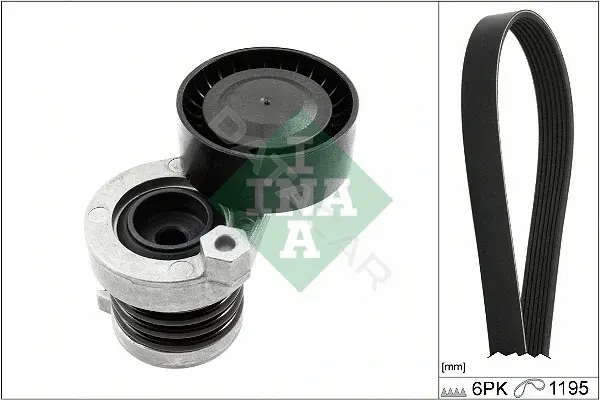 Комплект ручейкового ремня INA 529033910