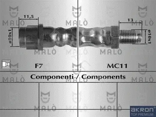 Тормозные шланги MALO 80236