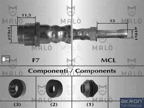 Тормозные шланги MALO 80654