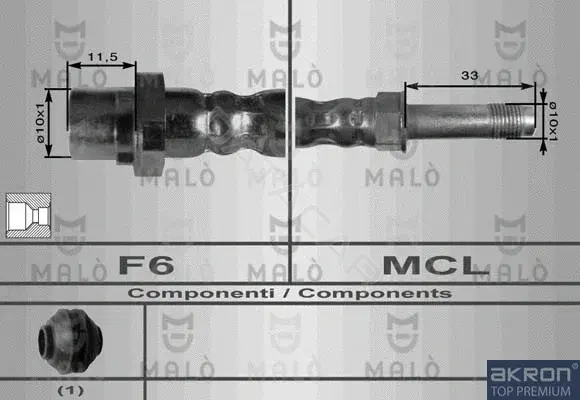 Тормозные шланги MALO 8910
