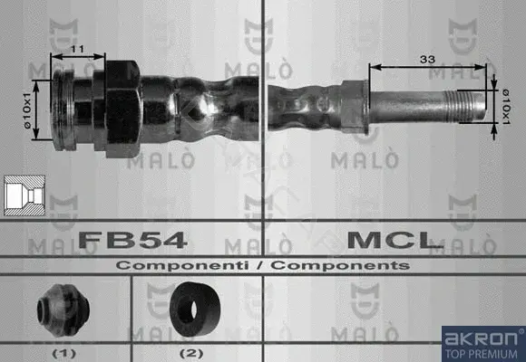 Тормозные шланги MALO 8924