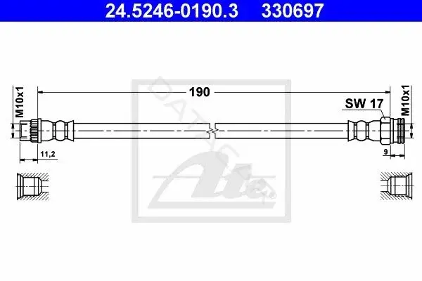 Тормозные шланги ATE 24.5246-0190.3