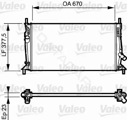 Радиатор охлаждения VALEO 734320